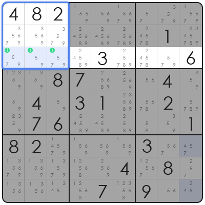 sudoku locked candidate